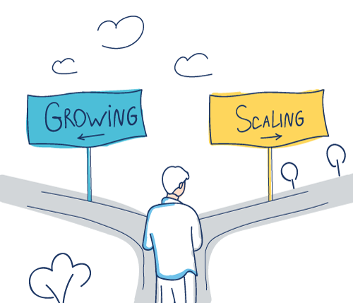 startup vs scaleup growing vs scaling