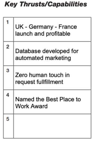 OPSP Key Thrusts Capabilities