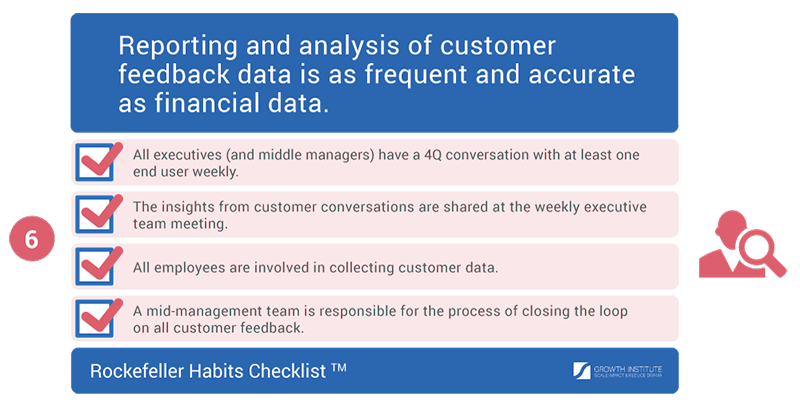 Report analysis customer feedback checklist