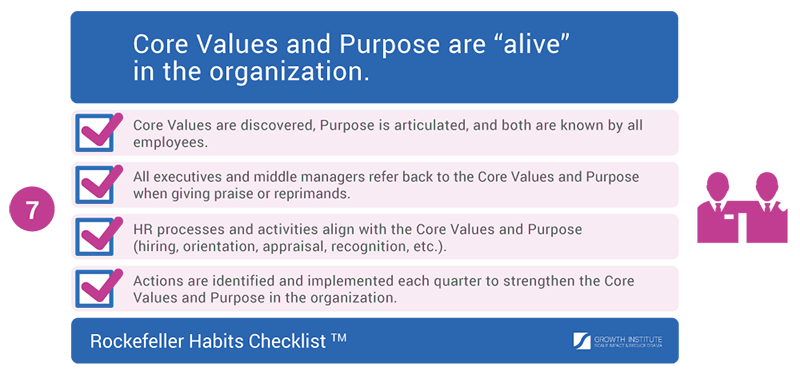 Rockefeller Habits Checklist Infographic