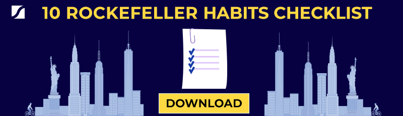10 rockefeller habits checklist horizontal banner