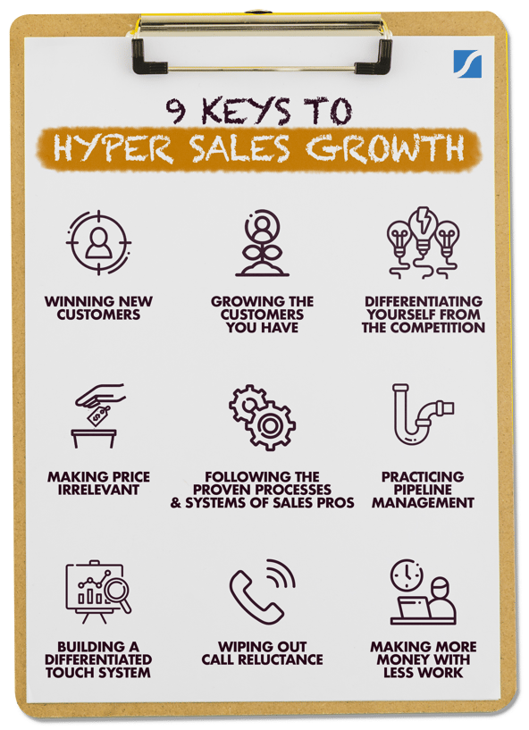 9 keys to hyper sales growth infographic