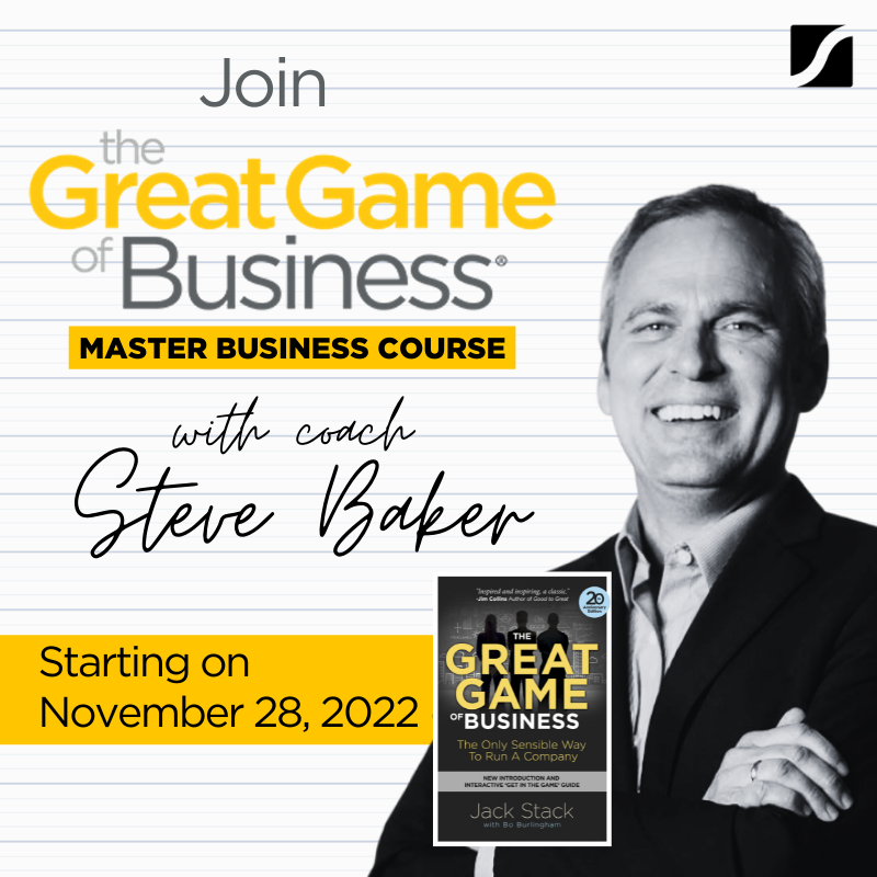 Great game of business course banner 