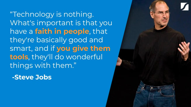 steve jobs faith people technology